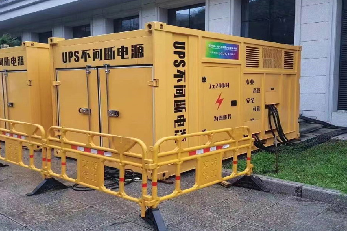 蒙城发电机租赁施工现场
